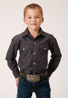 Roper Boys Solid Charcoal - Broken horn