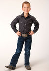 Roper Boys Solid Charcoal - Broken horn