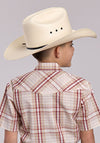 Roper Plaid Short Sleeve - Broken horn