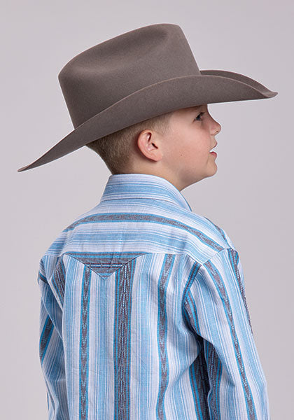Roper Stripe Snap Shirt - Broken horn