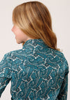 Roper Girls Amarillo Button Down Paisley - Broken horn