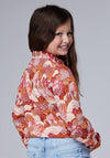Roper Girls Groovy Cacti Printed Rayon Blouse - Broken horn