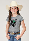 Roper Girls Printed Knit Blouse - Broken horn