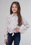 Roper Girls Scattered Aztec Printed Rayon - Broken horn