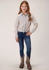Roper Girls Snap Retro Wallpaper Stripe - Broken horn