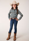 Roper Girls Turquoise Mine Paisley - Broken horn