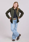 Roper Girls Western Blouse - Broken horn