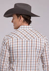 Roper Men's Snap Plaid - Broken horn