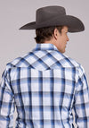 Roper Men's Snap Plaid - Broken horn