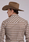 Roper Men's Snap Plaid - Broken horn