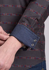 Roper Men's Aztec Stripe - Broken horn