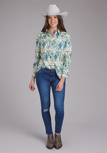 Roper Tropical Resort Print - Broken horn