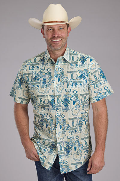 Roper Tropical Resort Print - Broken horn