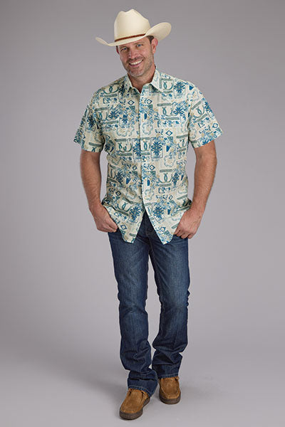 Roper Tropical Resort Print - Broken horn