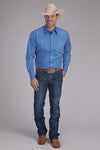 Roper Men's Solid Poplin - Broken horn