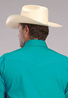 Roper Men's Solid Poplin - Broken horn