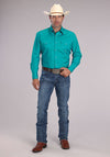 Roper Men's Solid Poplin - Broken horn