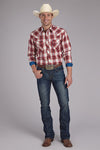 Roper Men's Arrow Plaid - Broken horn