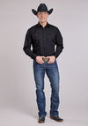 Roper Men's Solid Poplin - Broken horn