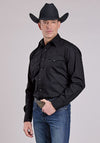 Roper Men's Solid Poplin - Broken horn
