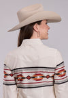 Roper Aztec Border Snap Shirt - Broken horn