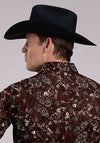 Roper Brilliant Paisley Print - Broken horn