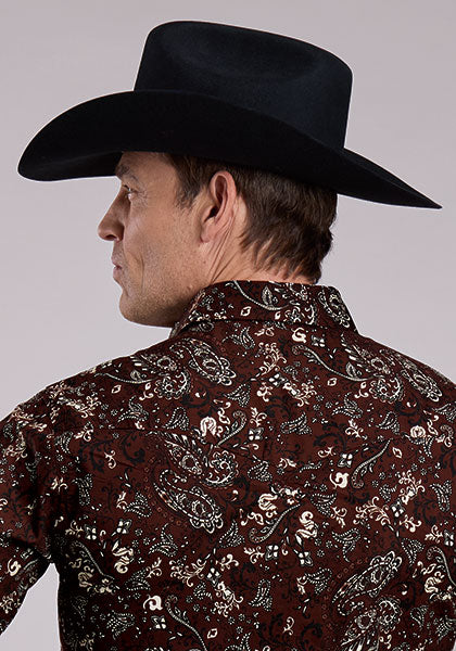 Roper Brilliant Paisley Print - Broken horn