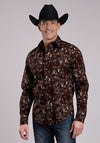 Roper Brilliant Paisley Print - Broken horn