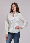 Roper Cream Floral Print - Broken horn