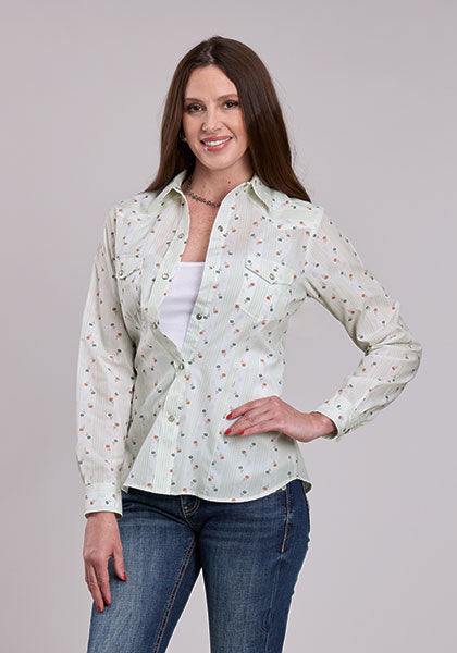 Roper Cream Floral Print - Broken horn