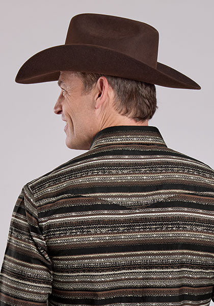Roper Distressed Aztec Print - Broken horn