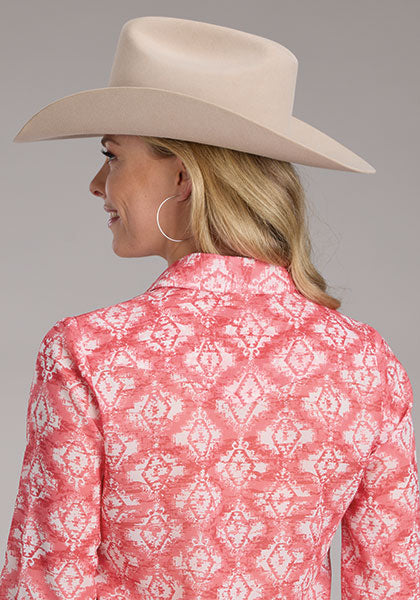 Roper Ikat Aztec Print Blouse - Broken horn