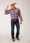 Roper Men Independence Plaid - Broken horn