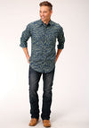 Roper Men Lucky Tropical Print - Broken horn