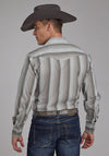 Roper Men Multi Grey Stripe - Broken horn