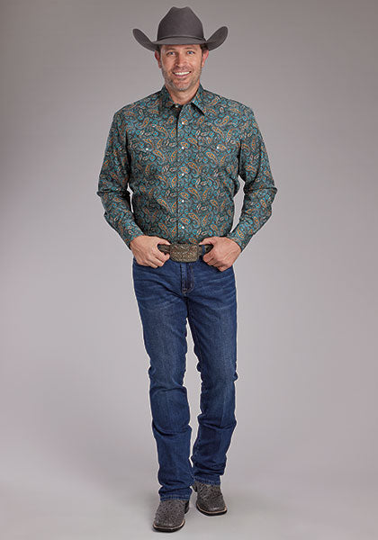 Roper Men's Dusk Paisley - Broken horn