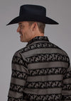 Roper Men's Horizontal Rodeo Stripe - Broken horn
