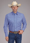 Roper Men's Perwinkle Foulard - Broken horn