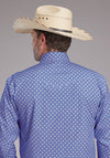 Roper Men's Perwinkle Foulard - Broken horn