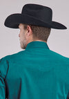 Roper Men's Solid Poplin - Broken horn