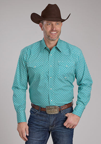 Roper Men's Stretch Four Point Foulard - Broken horn