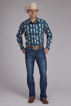 Roper Men's Testure Stripe - Broken horn