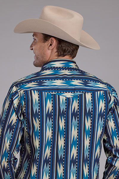 Roper Men's Testure Stripe - Broken horn