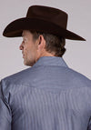 Roper Men's Thin Blue Stripe - Broken horn