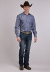 Roper Men's Thin Blue Stripe - Broken horn