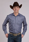 Roper Men's Thin Blue Stripe - Broken horn