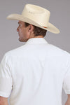 Roper Men's White Tone on Tone - Broken horn