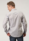 Roper Men Solid Poplin - Grey - Broken horn