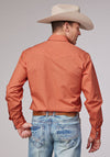 Roper Men Solid Poplin Tangerine - Broken horn