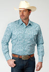 Roper Mens Snap Amarillo Snap - Broken horn